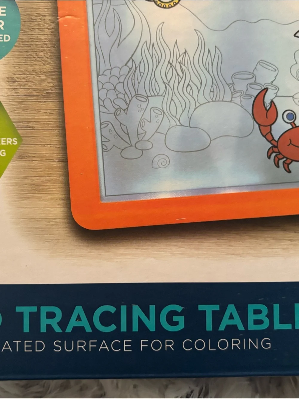 Discovery LED Tracing Tablet with Orange Frame and Multicolor Markers